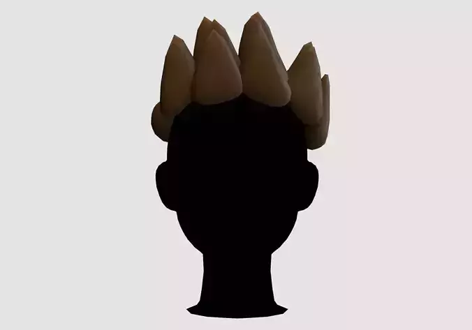 Sharp Cartoon Hairstyle 