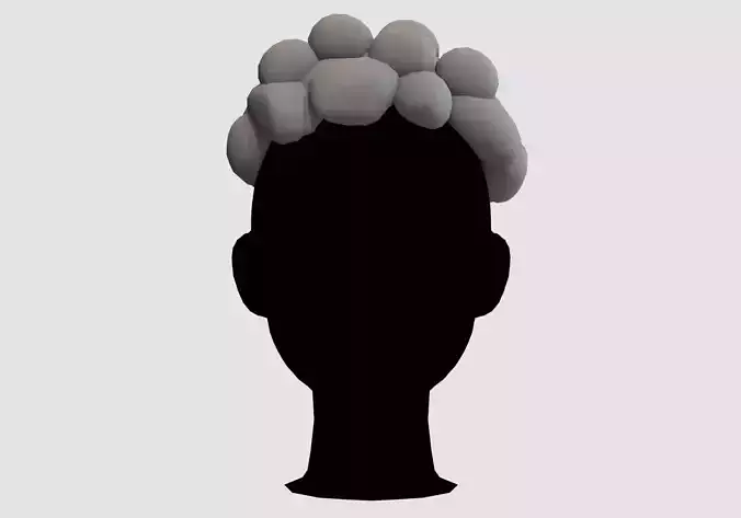 Gray Cartoon Hairstyle 