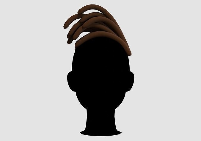 Cool Male Hairstyle  Low-poly 3D model