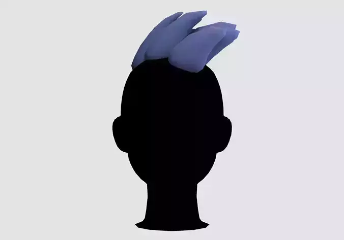 Cartoon Punk Hairstyle 