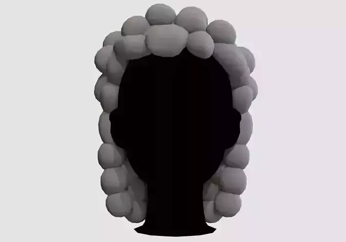 Cartoon Barock Hairstyle 