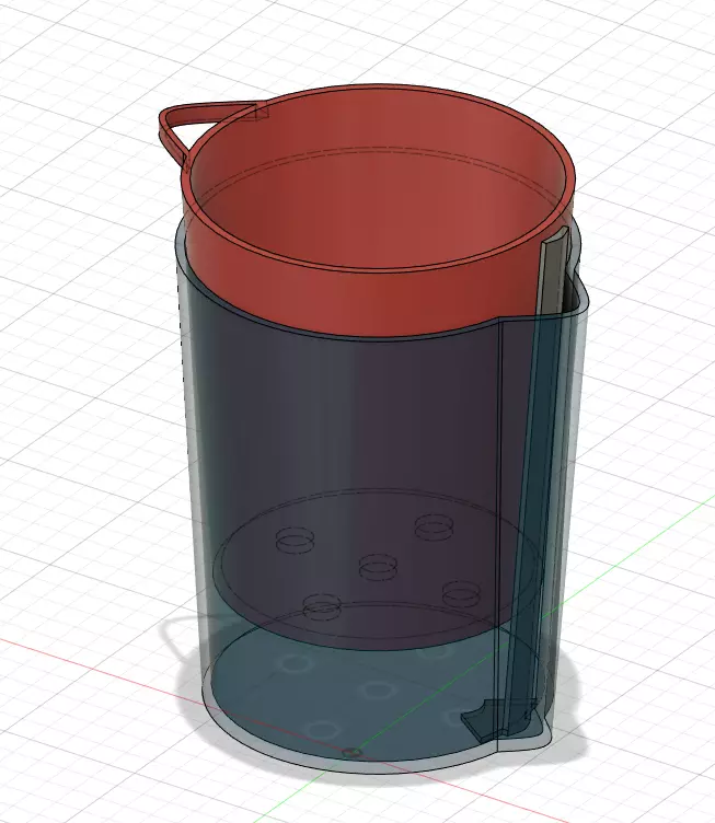 self watering pot v2 3D print model