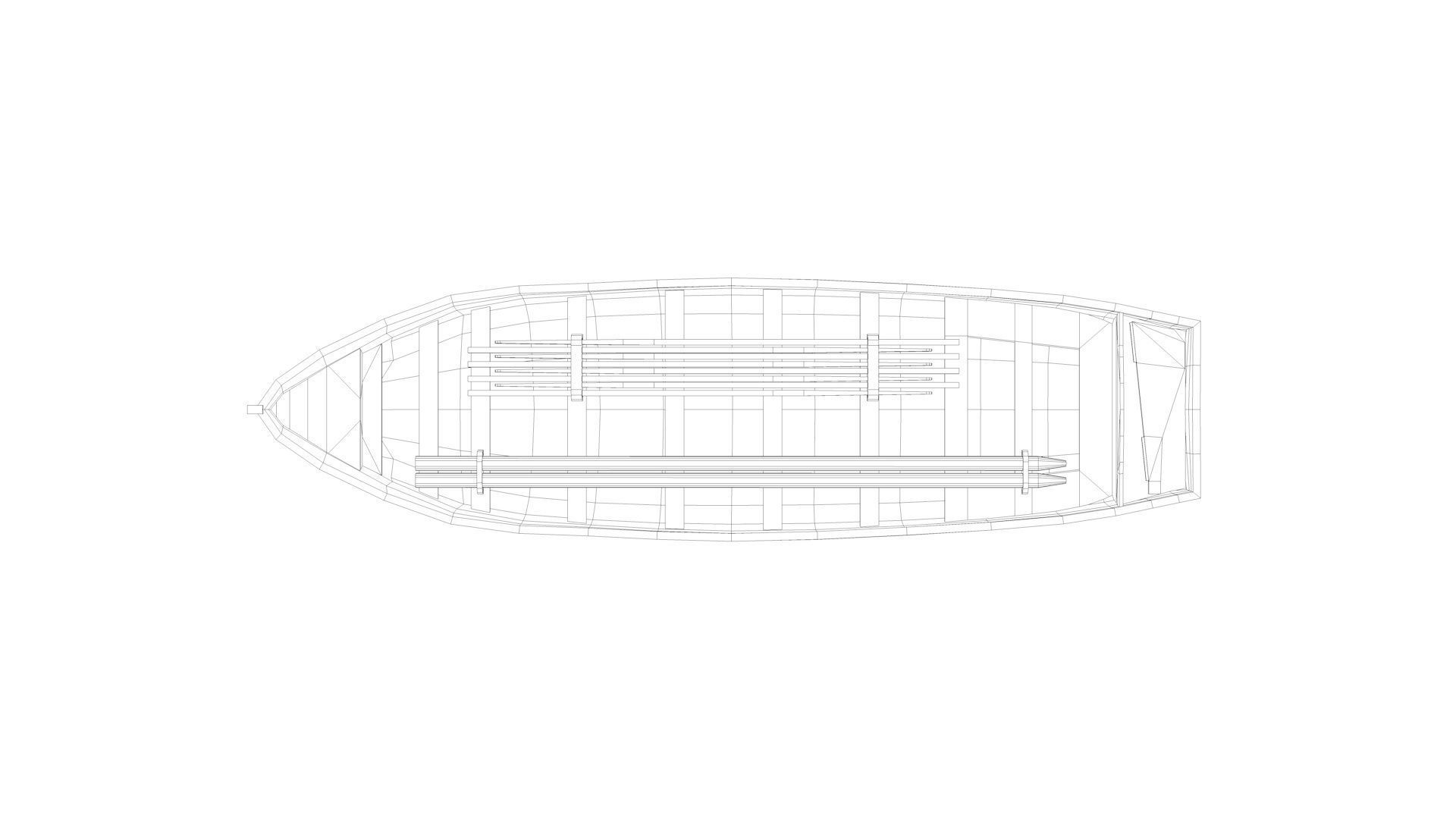 Lifeboat - Type 2 - World War 2 Warship 3D model_7