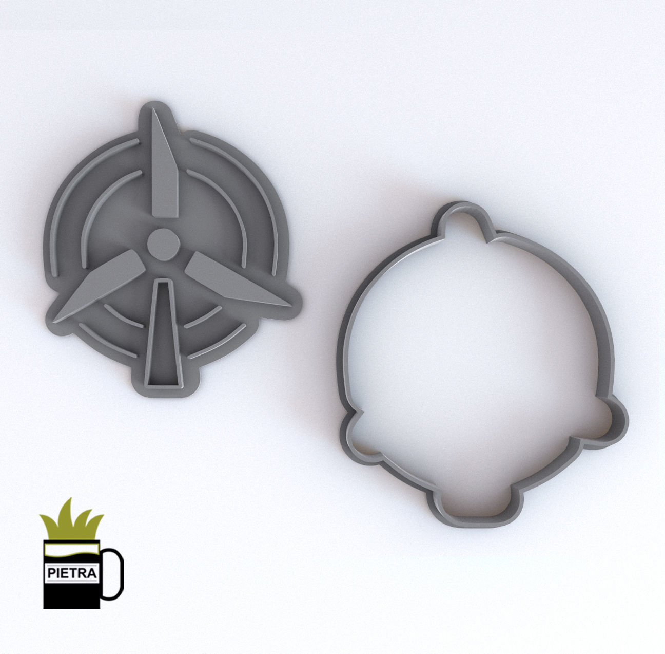 Dia de la tierra Molde cortante de galletas fondant impresion 3d 3D print model_3