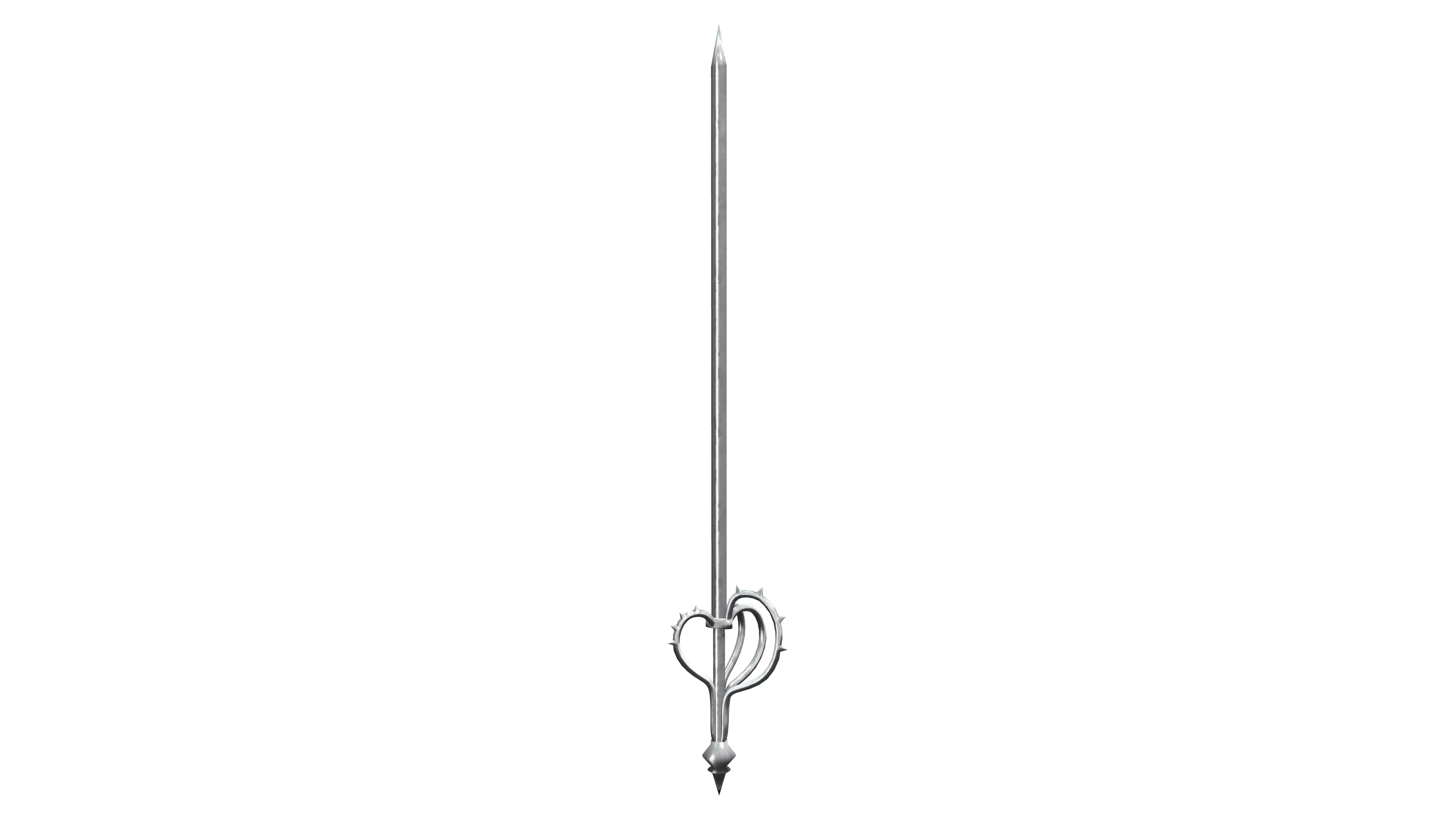 Knights Kniddle Stick Long Sword Low-poly 3D model_0