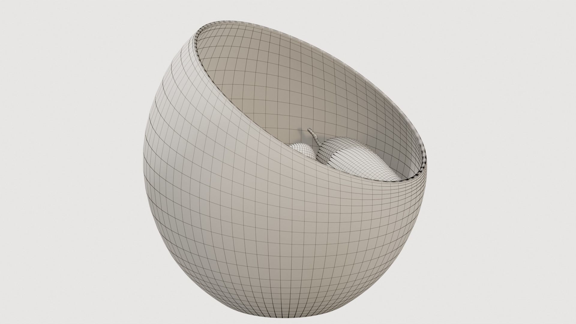 Large Slant Fruit Bowl mango 3D model_7