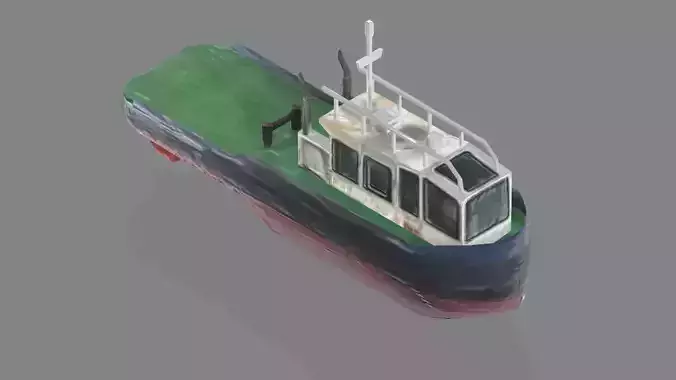 Tug boats  Low-poly 3D model