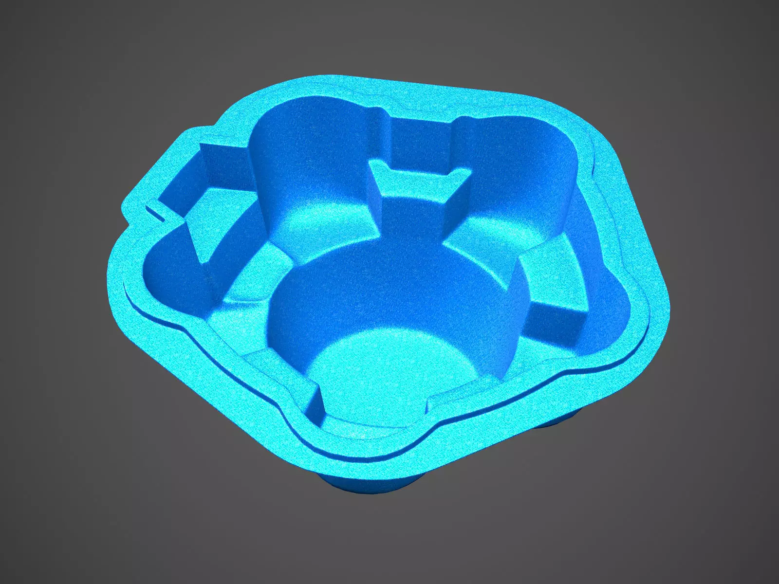 Daisy swimming pool 3D model_0