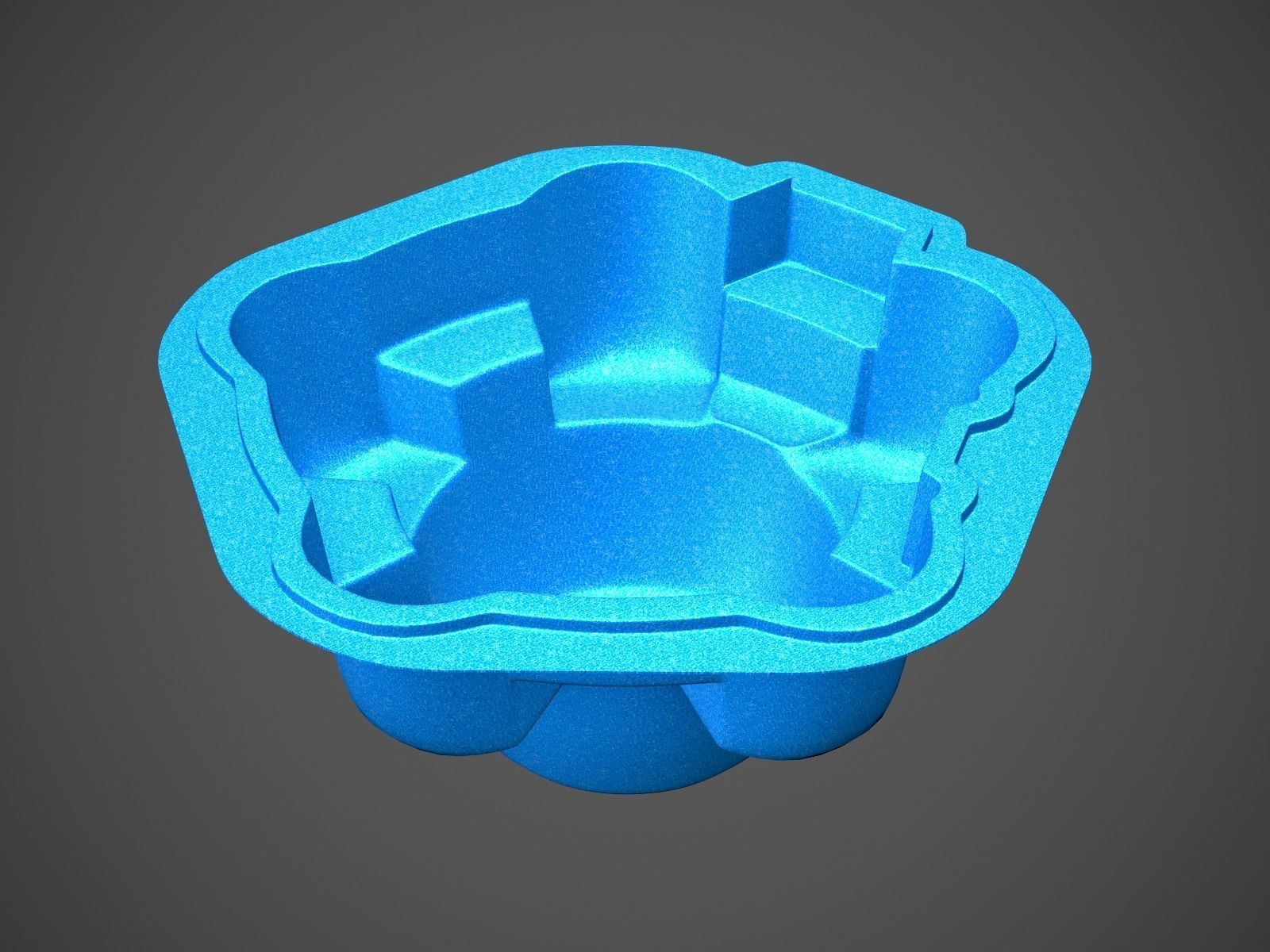 Daisy swimming pool 3D model_7