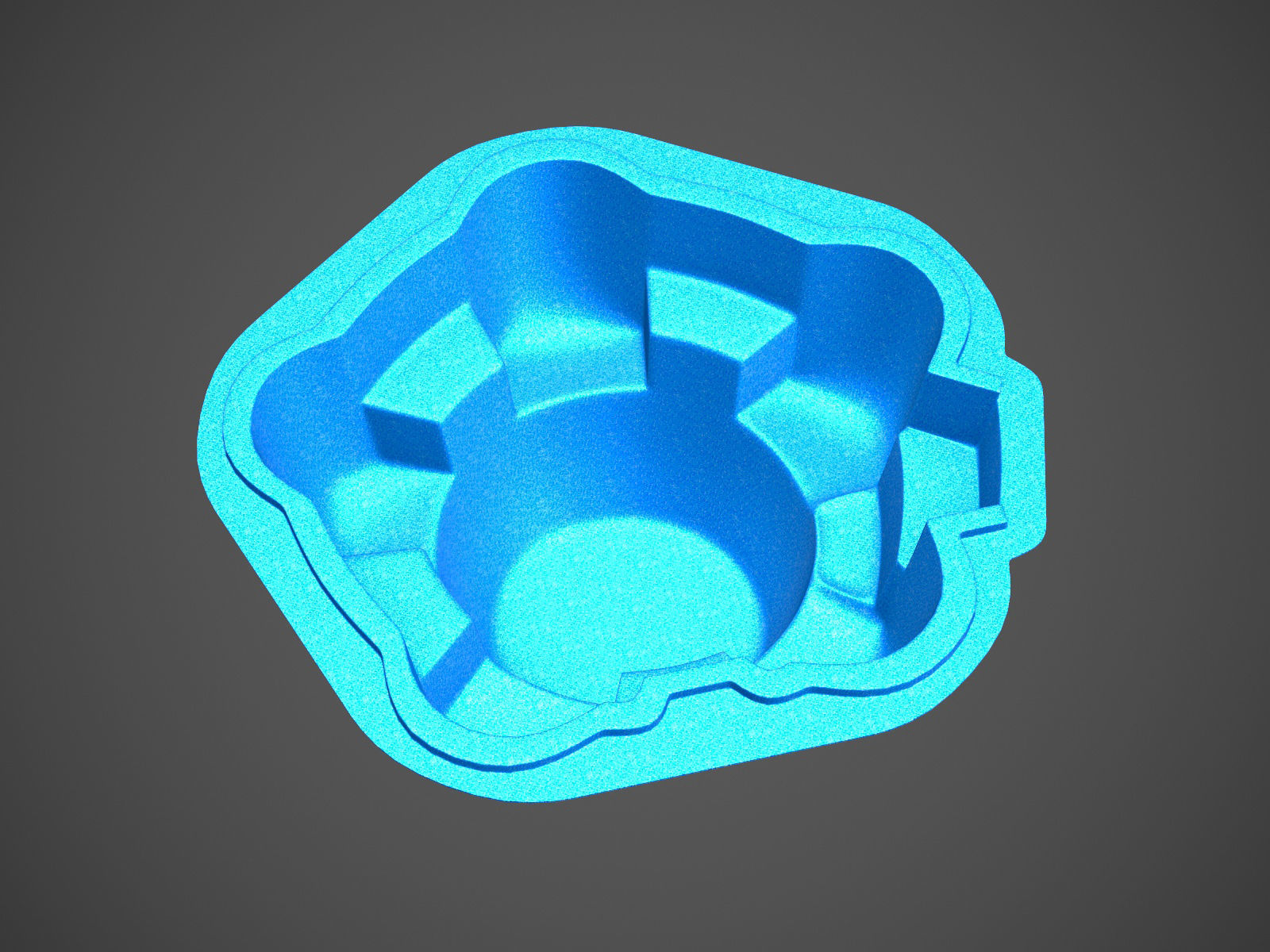 Daisy swimming pool 3D model_6