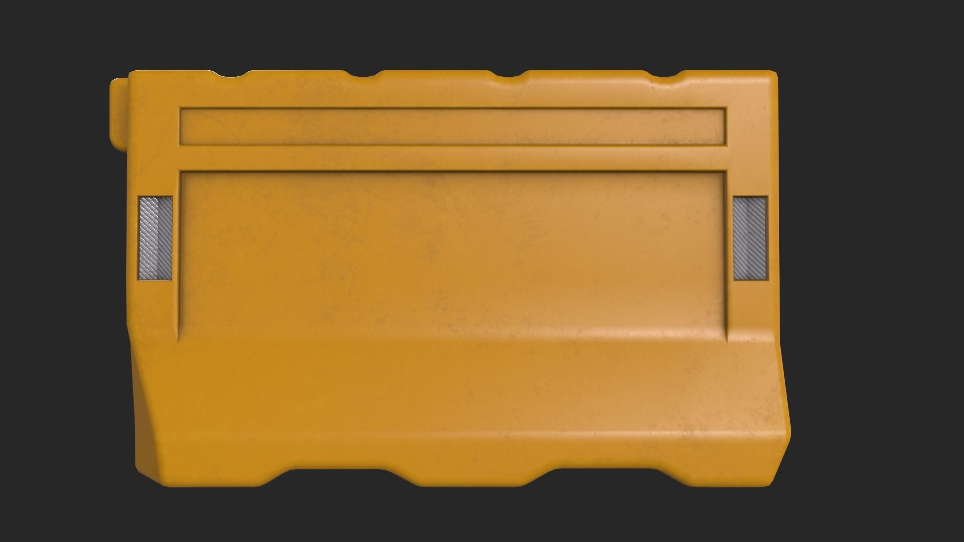 Construction Barricade Low-poly 3D model_2