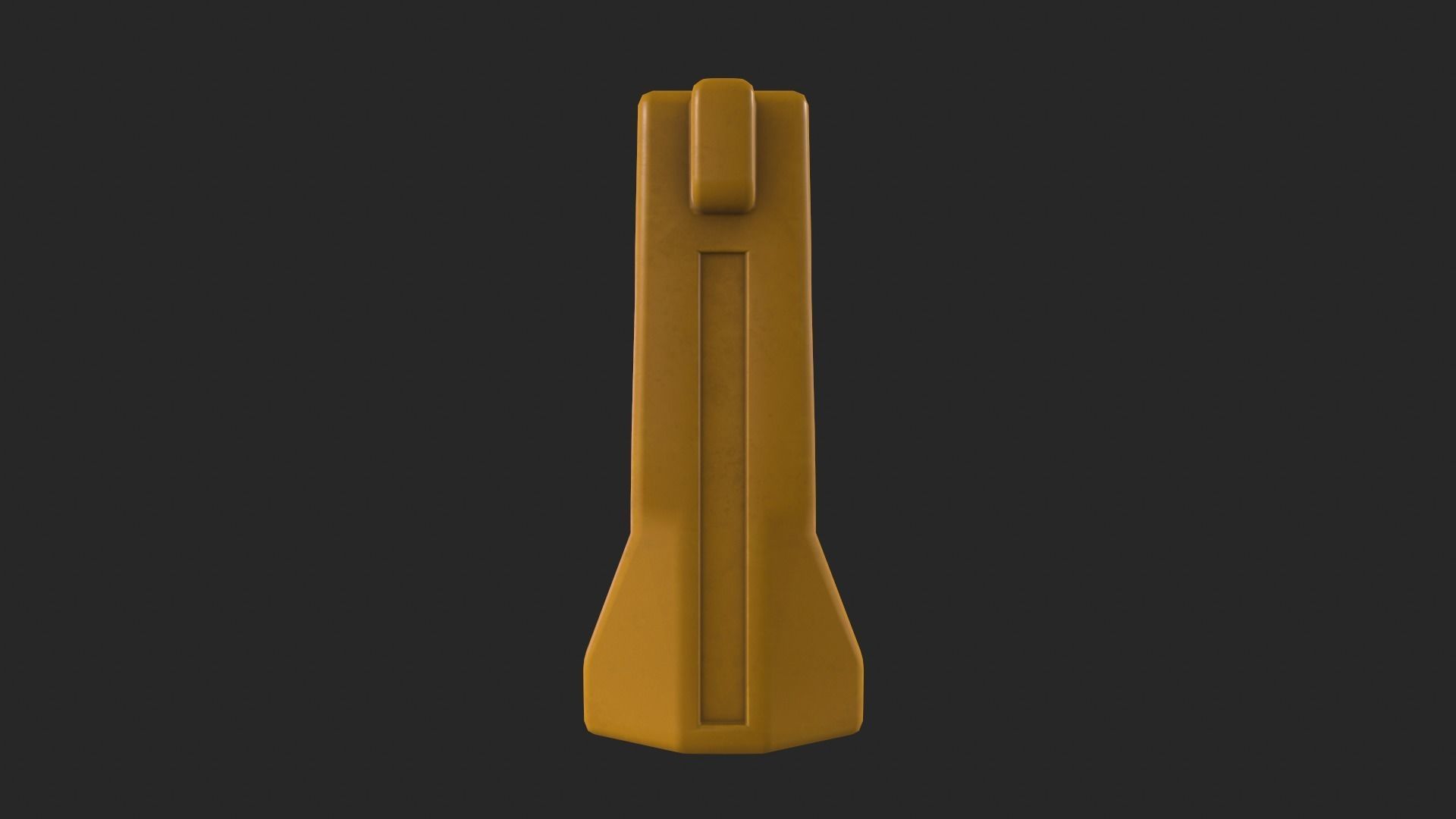 Construction Barricade Low-poly 3D model_3