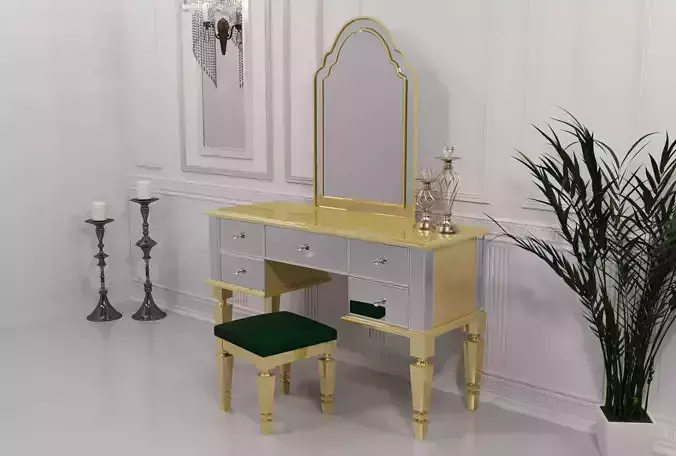 3D Modern Makeup Vanity 3D model
