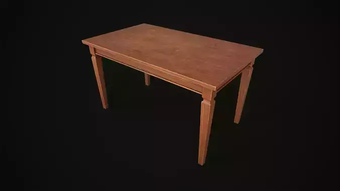Dining table Low-poly 3D model