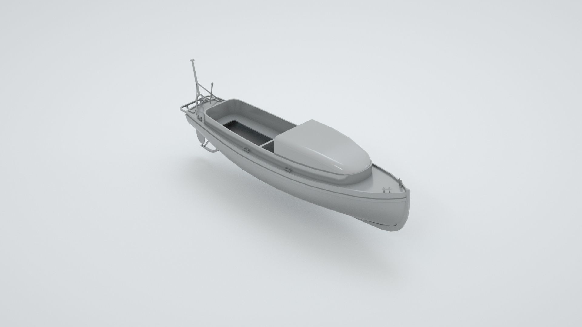 Lifeboat - Type 3 - World War 2 Warship 3D model_2