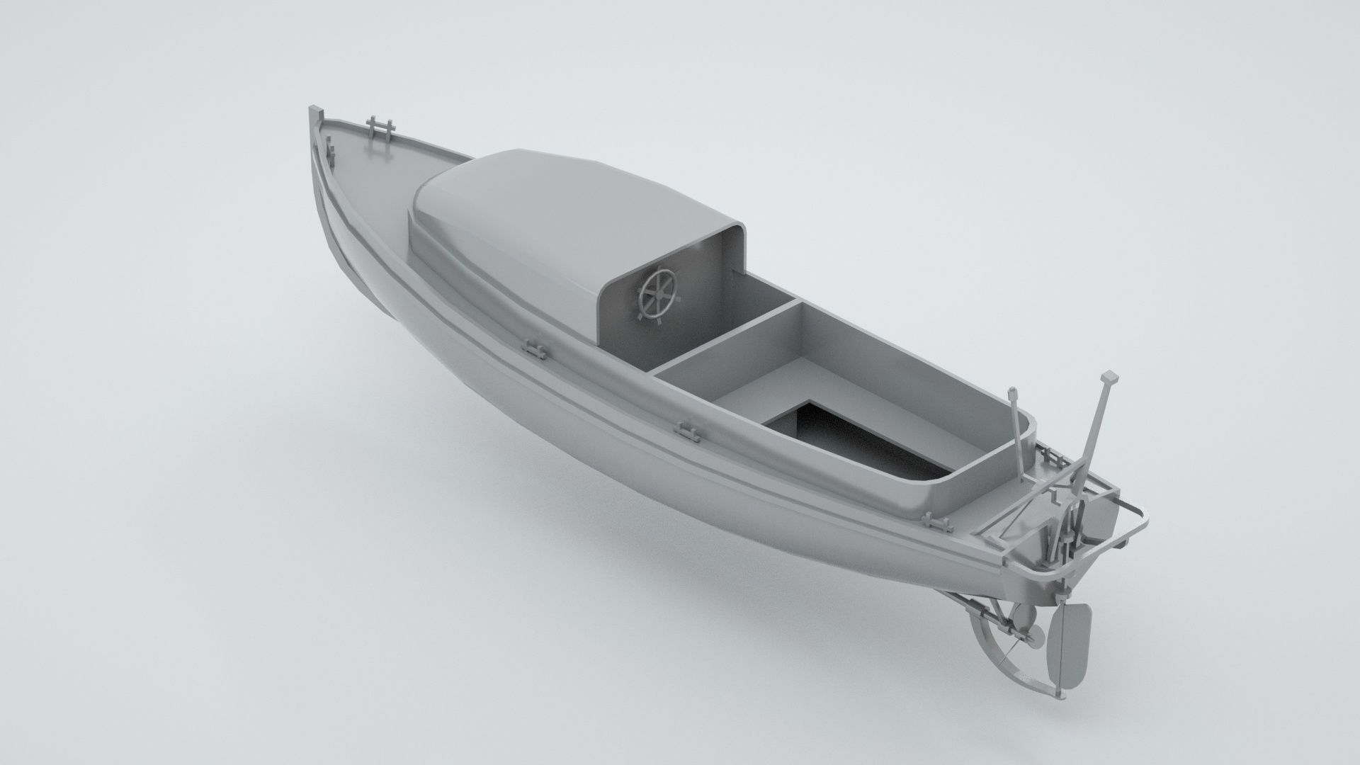 Lifeboat - Type 3 - World War 2 Warship 3D model_1