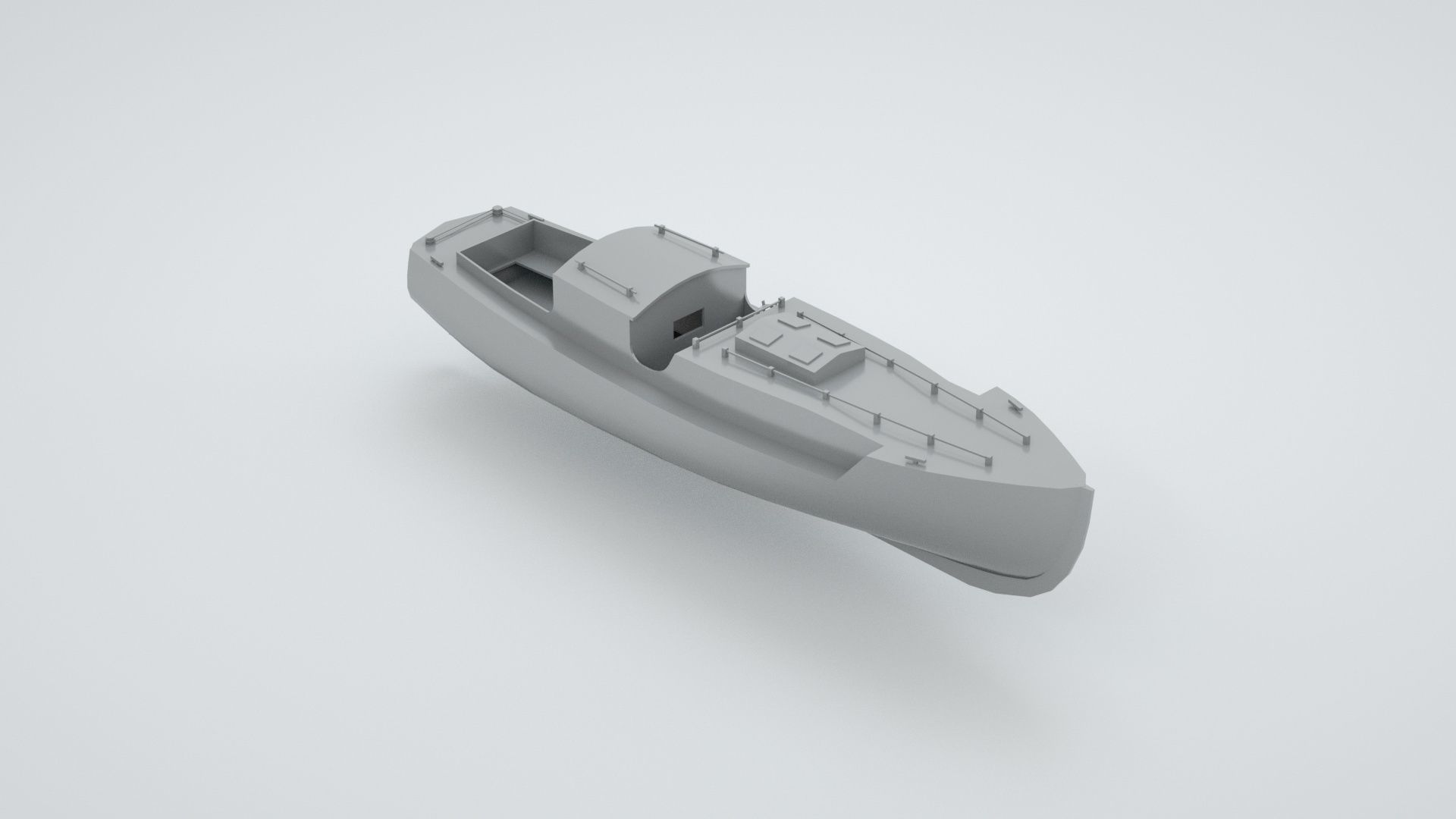Lifeboat - Type 4 - World War 2 Warship 3D model_2
