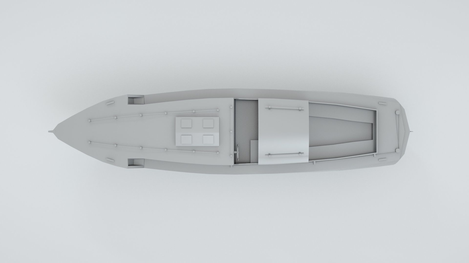 Lifeboat - Type 4 - World War 2 Warship 3D model_5