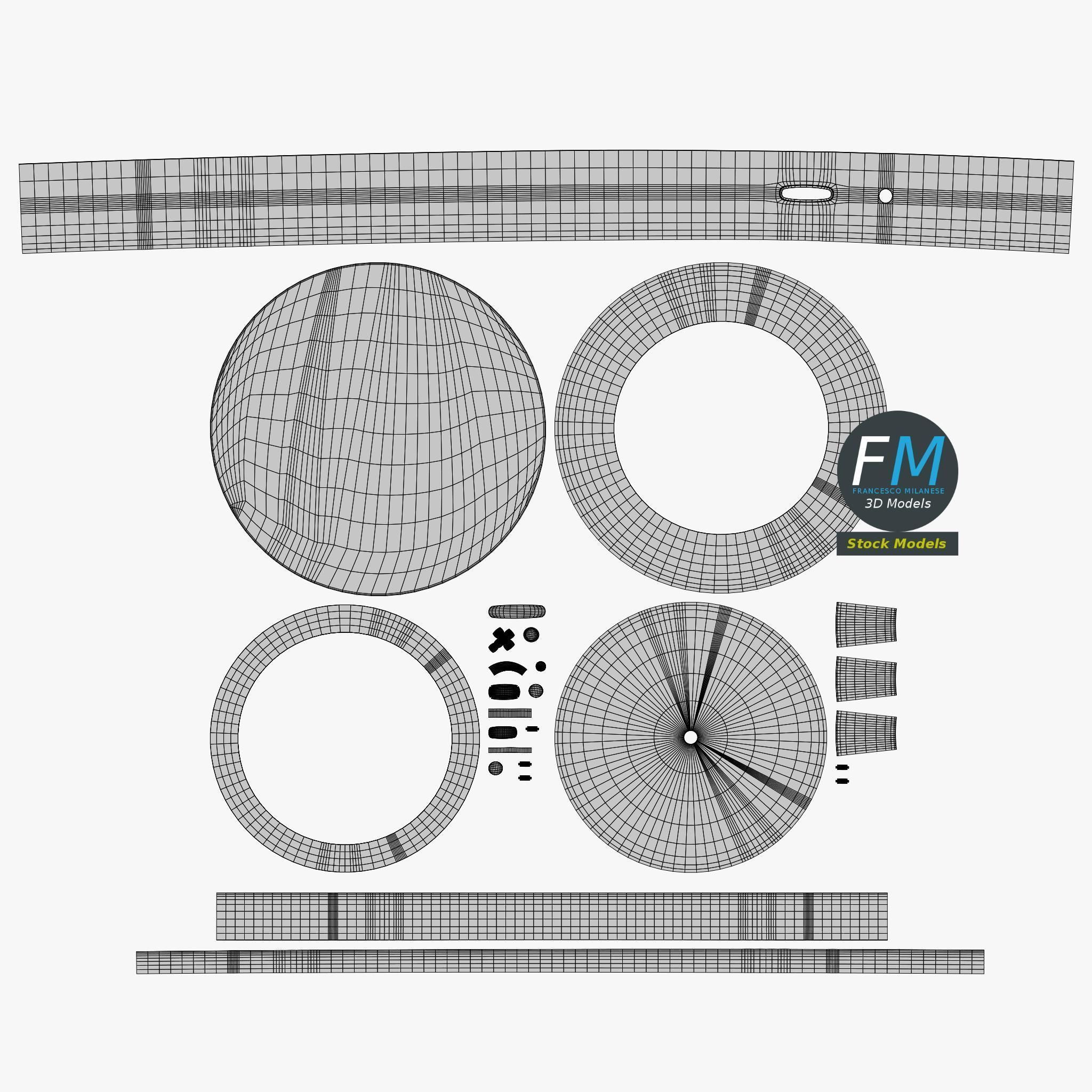 Smoke detector alarm 3D model_11