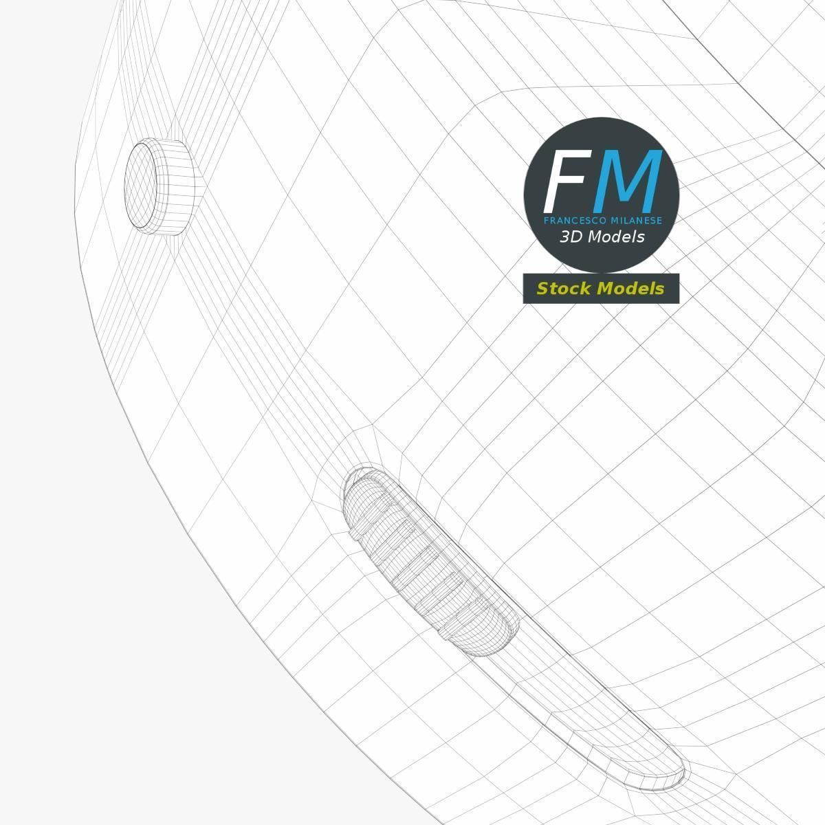 Smoke detector alarm 3D model_8