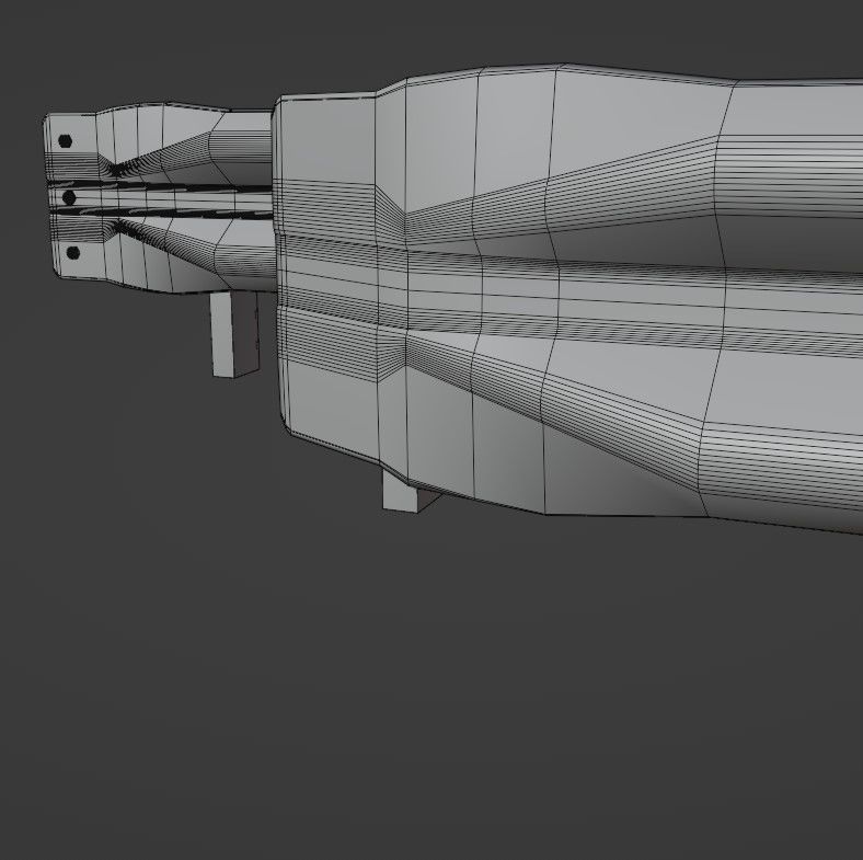 Guard rail Low-poly 3D model_39