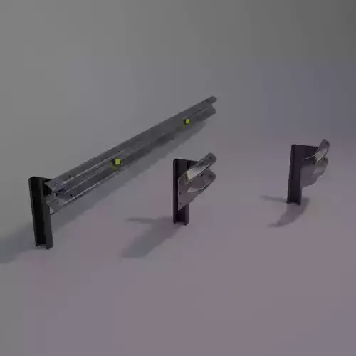 Guard rail Low-poly 3D model