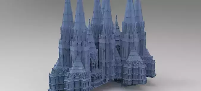 Angelic Cathedral High Rise Mass structure 3 3D model
