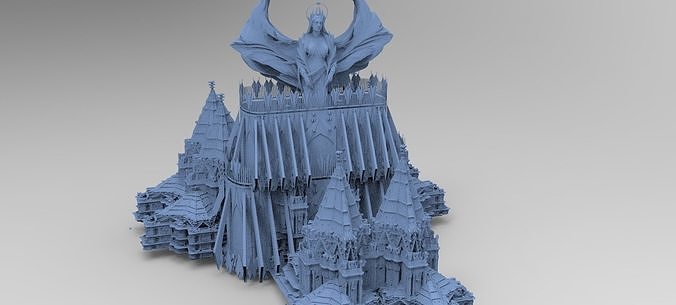 Angelic Cathedral High Rise Mass structure 7 3D model | CGTrader
