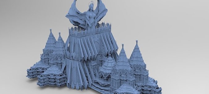 Angelic Cathedral High Rise Mass structure 8 3D model | CGTrader