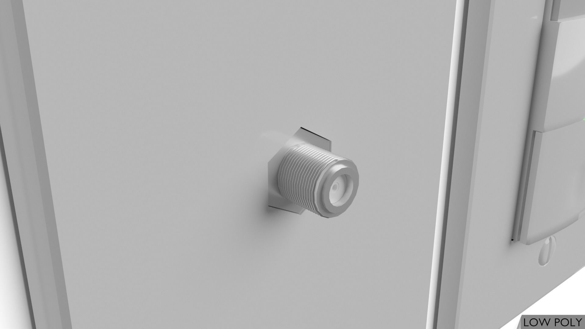 Light switches and outlets High Poly AND Low Poly pack 2 Low-poly 3D model_11