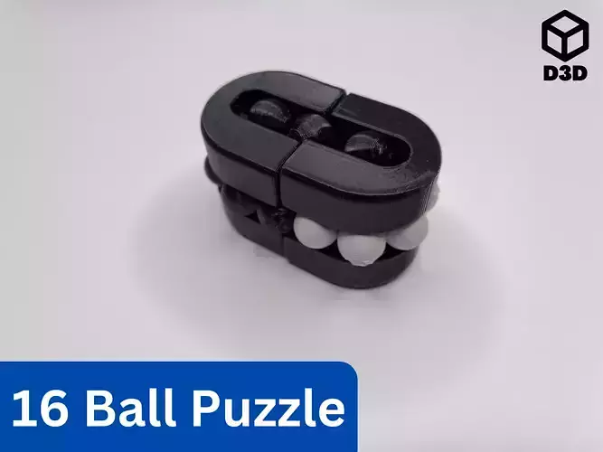 16 Ball Puzzle 3D print model