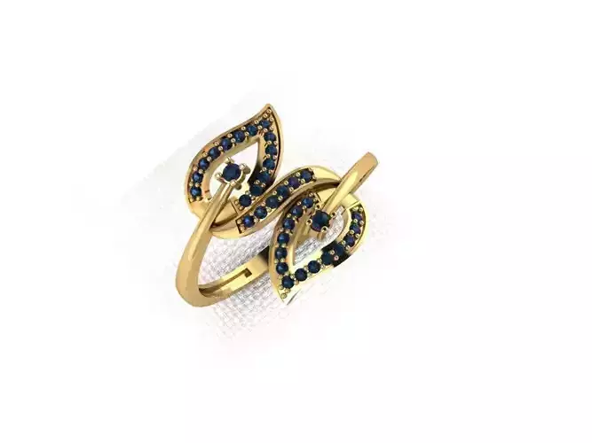 ring5 gold ring with sapphires