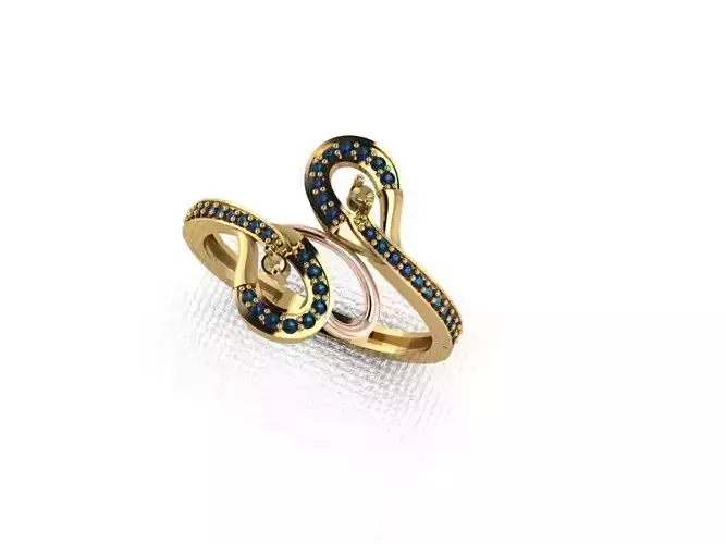 ring4 infinity ring with sapphires