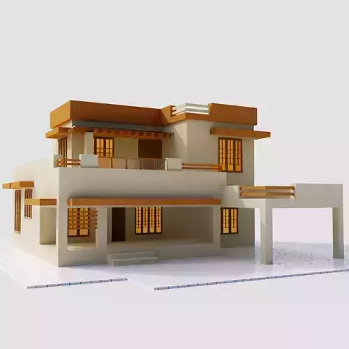 Beautiful House 3d Model