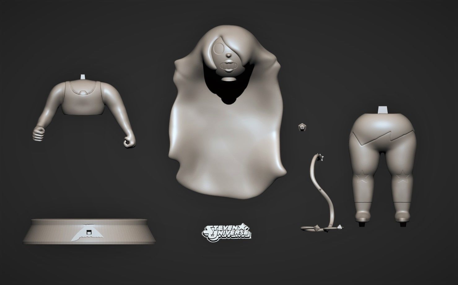 Amethyst - Steven Universe 3D print model_2