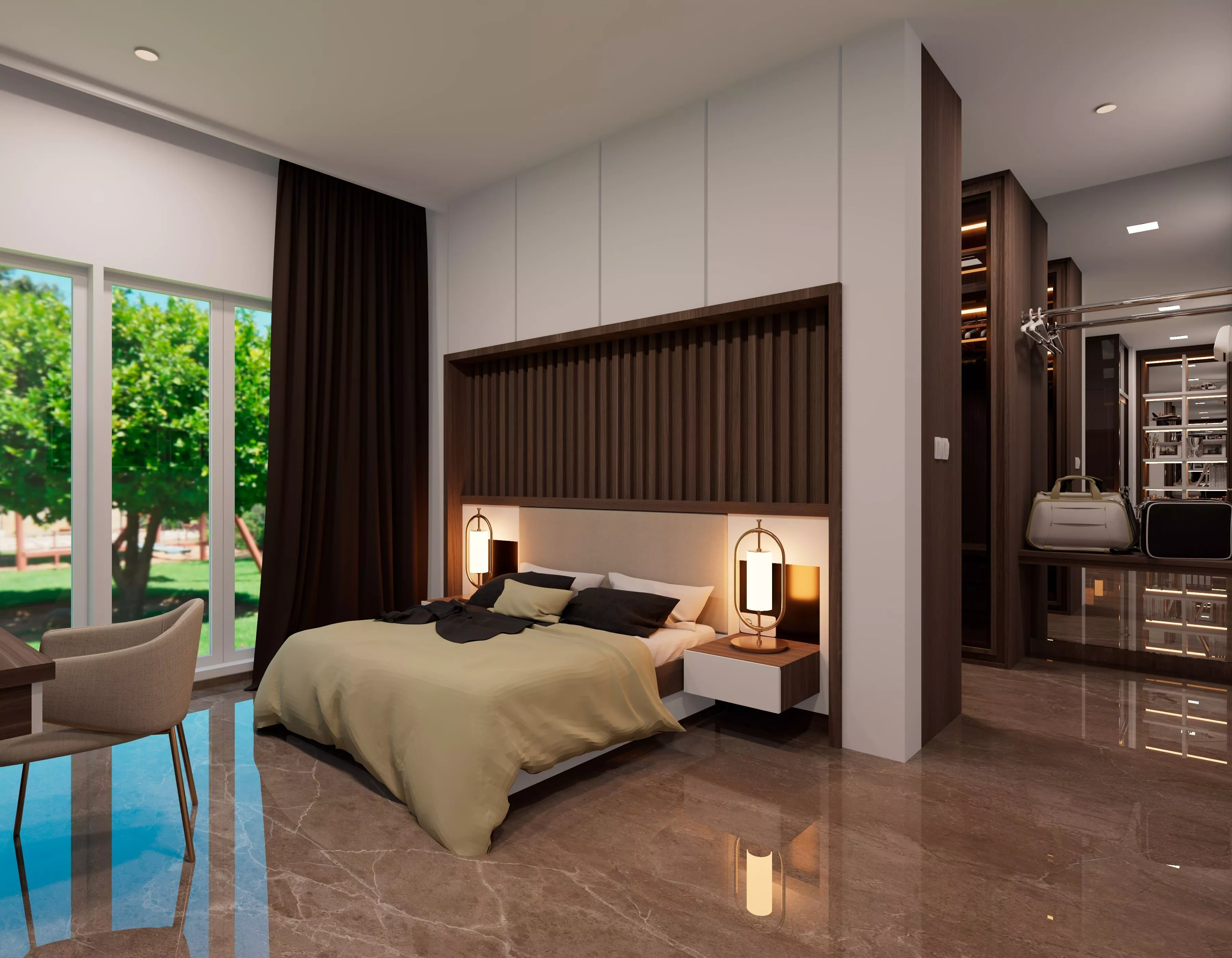 Yellow Bedroom Sets 3D model
