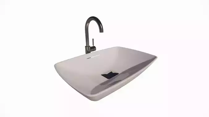 Toilet Lavatory with Faucet for Enscape 3D model