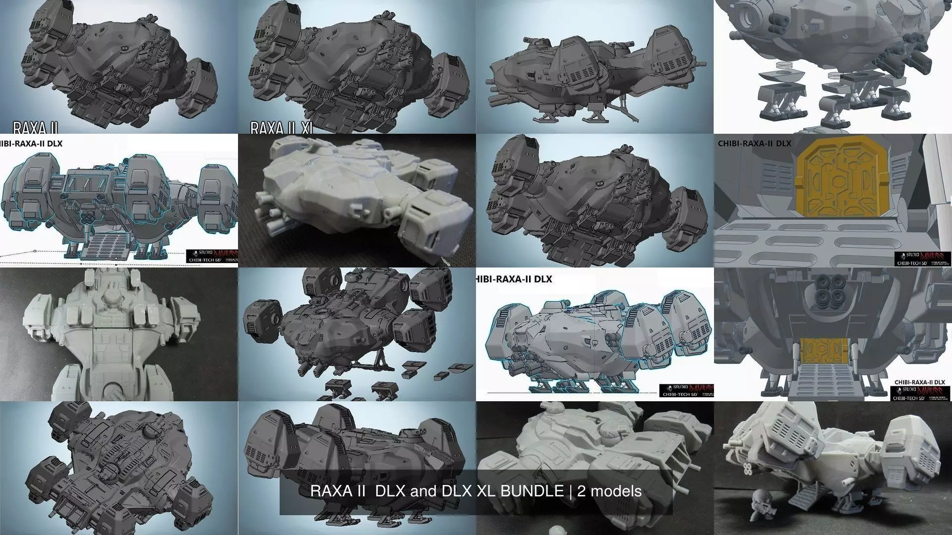 RAXA II  DLX and DLX XL BUNDLE 3D Model Collection_1