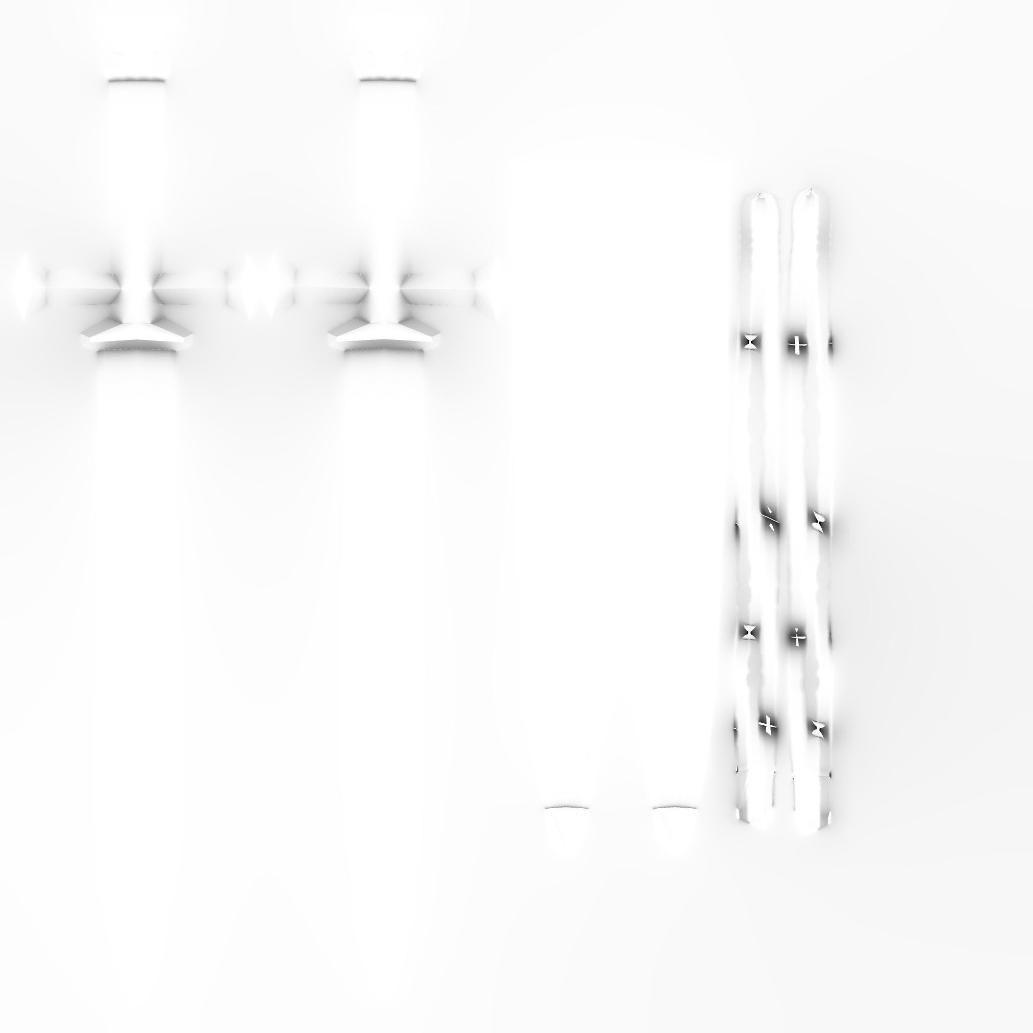 Knights Dagger Belt Accessory Low-poly 3D model_13