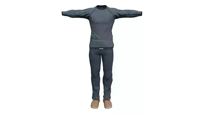 Men Sweatshirt Full Outfit