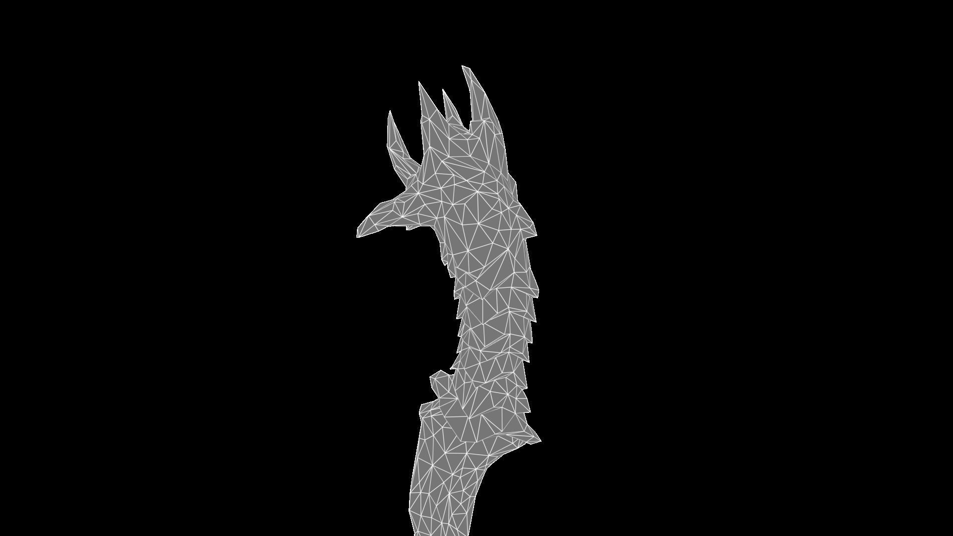 King Dagger Low-poly 3D model_6