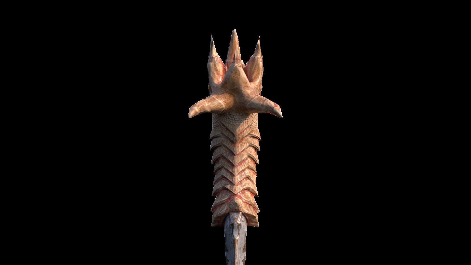 King Dagger Low-poly 3D model_4