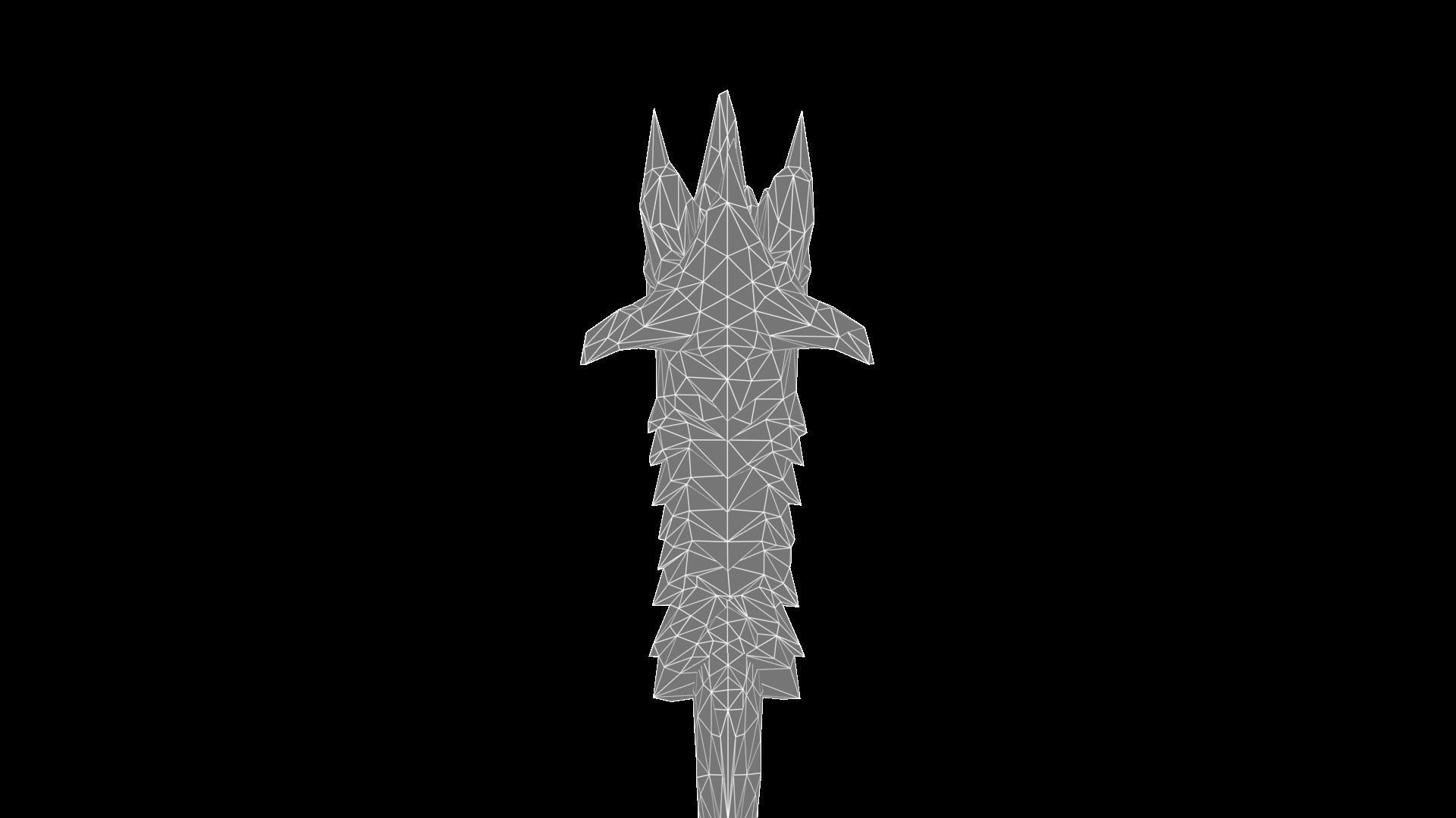 King Dagger Low-poly 3D model_7