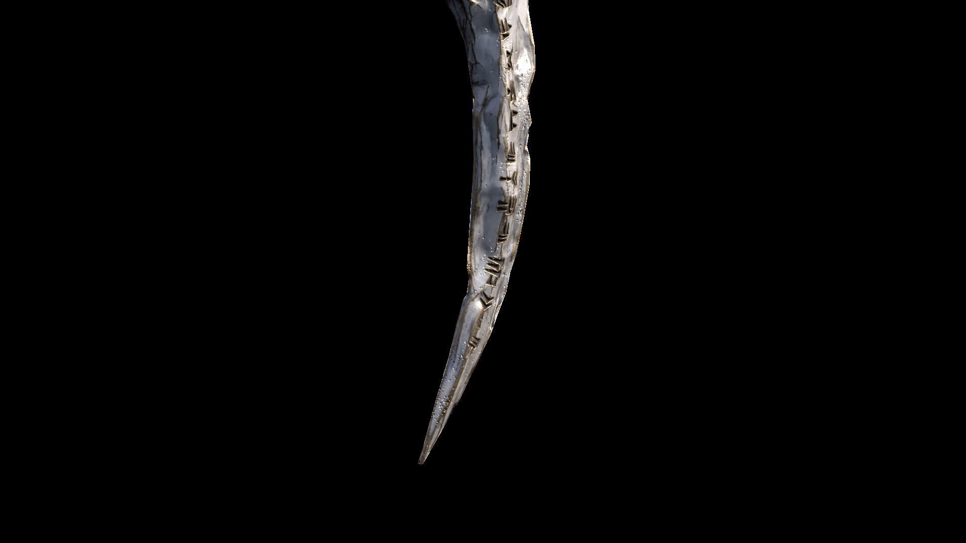 King Dagger Low-poly 3D model_2