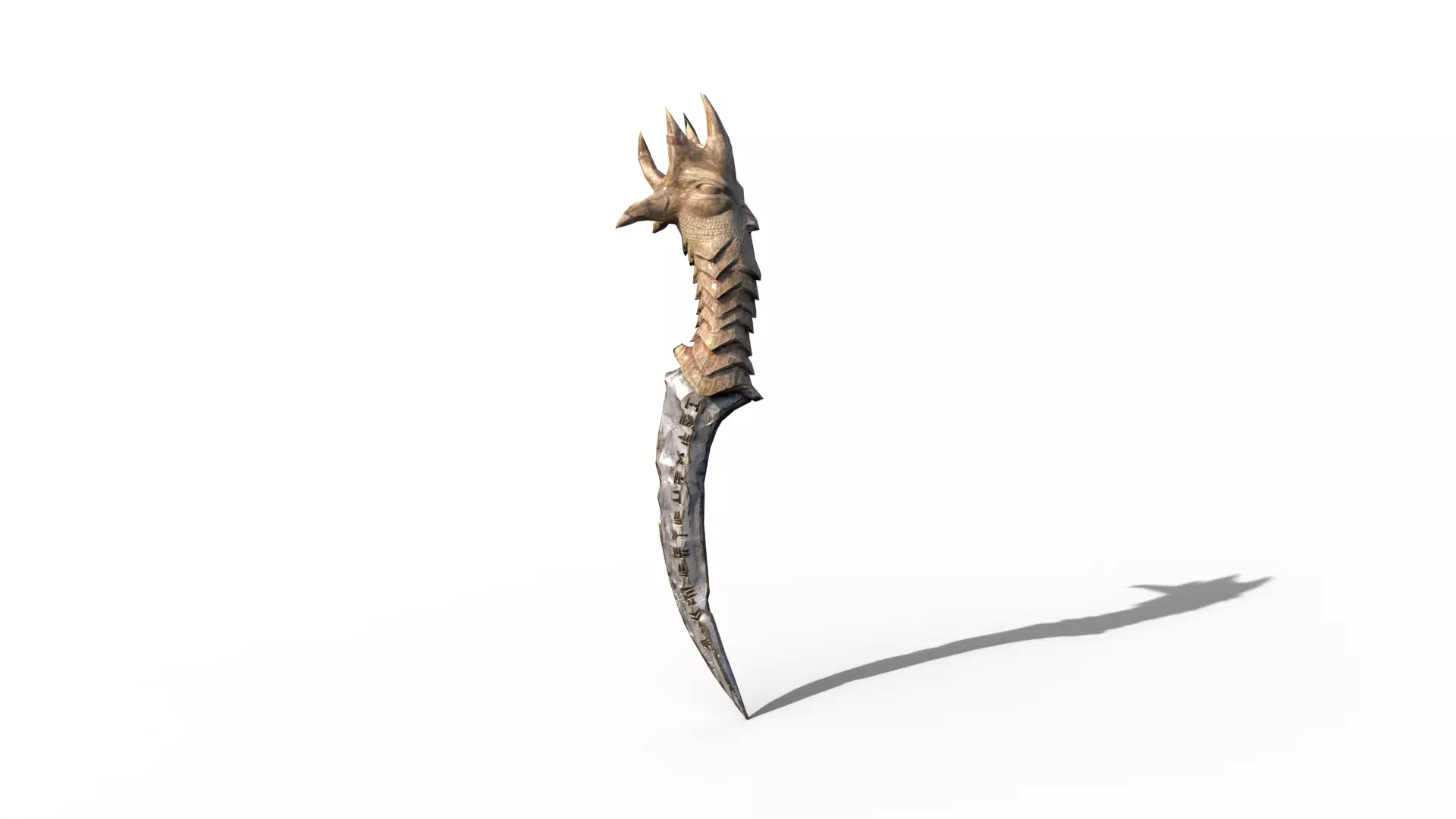 King Dagger Low-poly 3D model_0