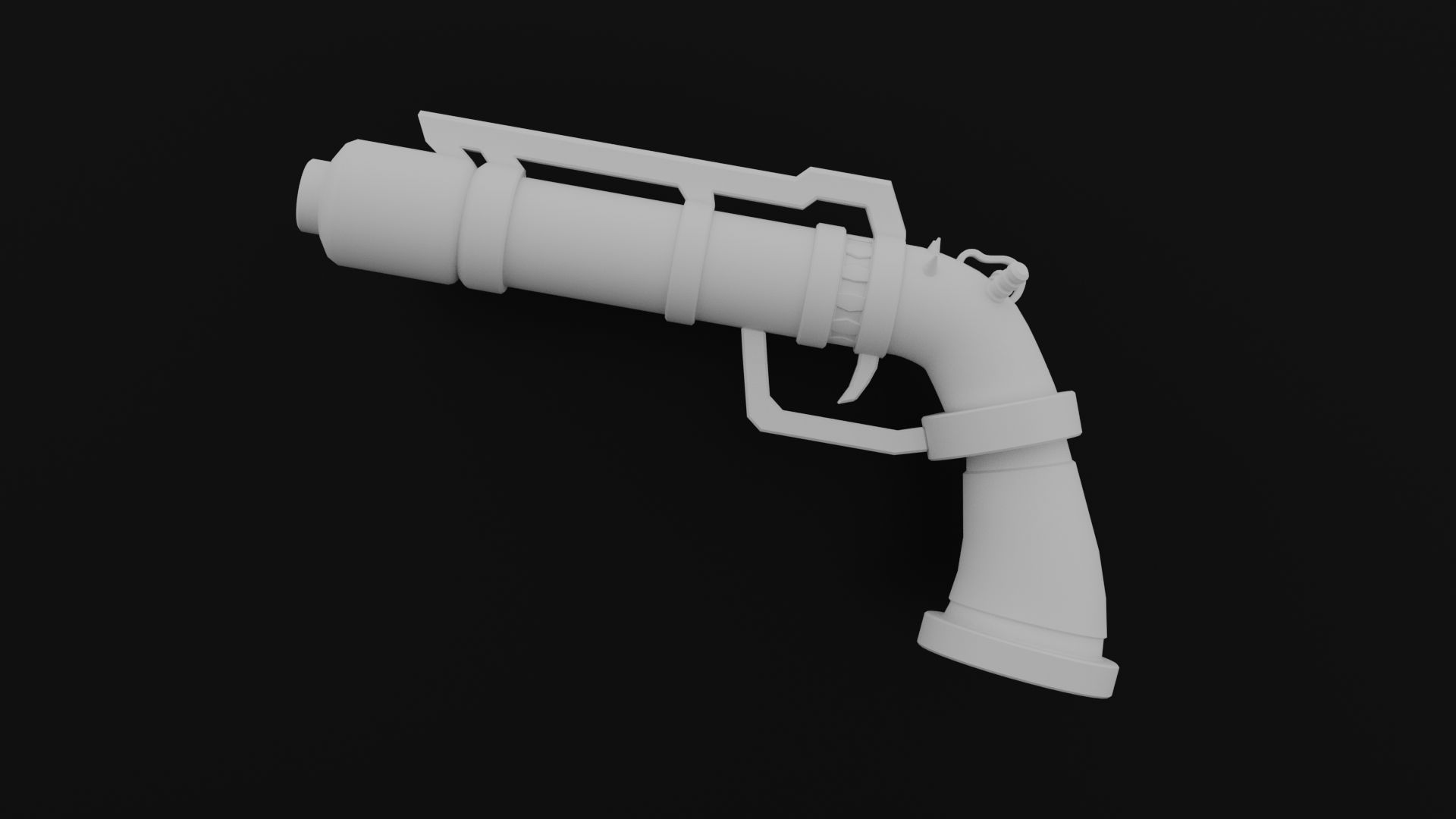 Jinx Gun Low-poly 3D model_1