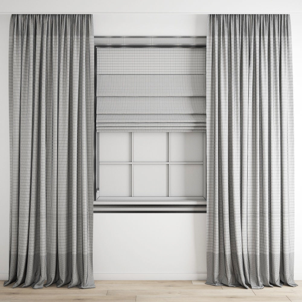 Curtain 370 3D model_3