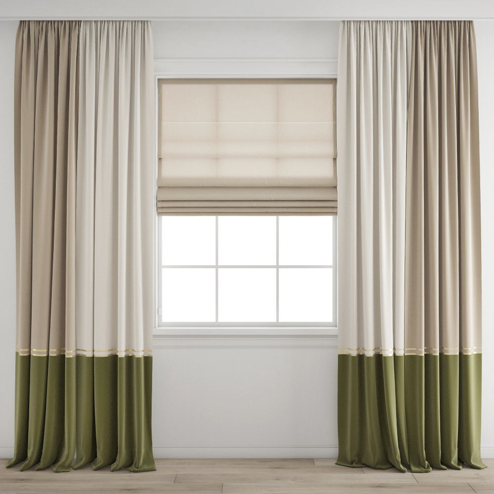 Curtain 370 3D model_4