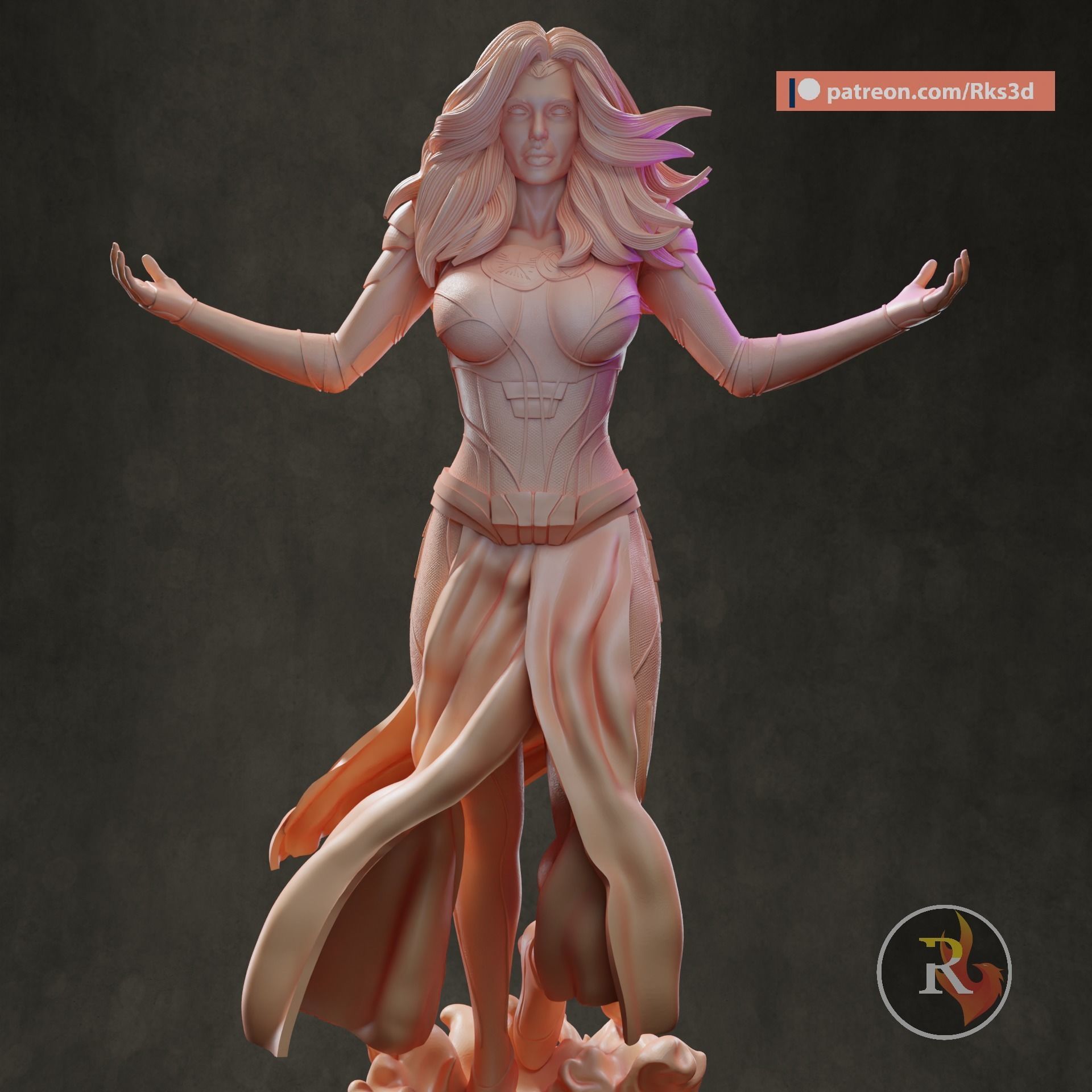 Thena Angelina Jolie 3D print model_3