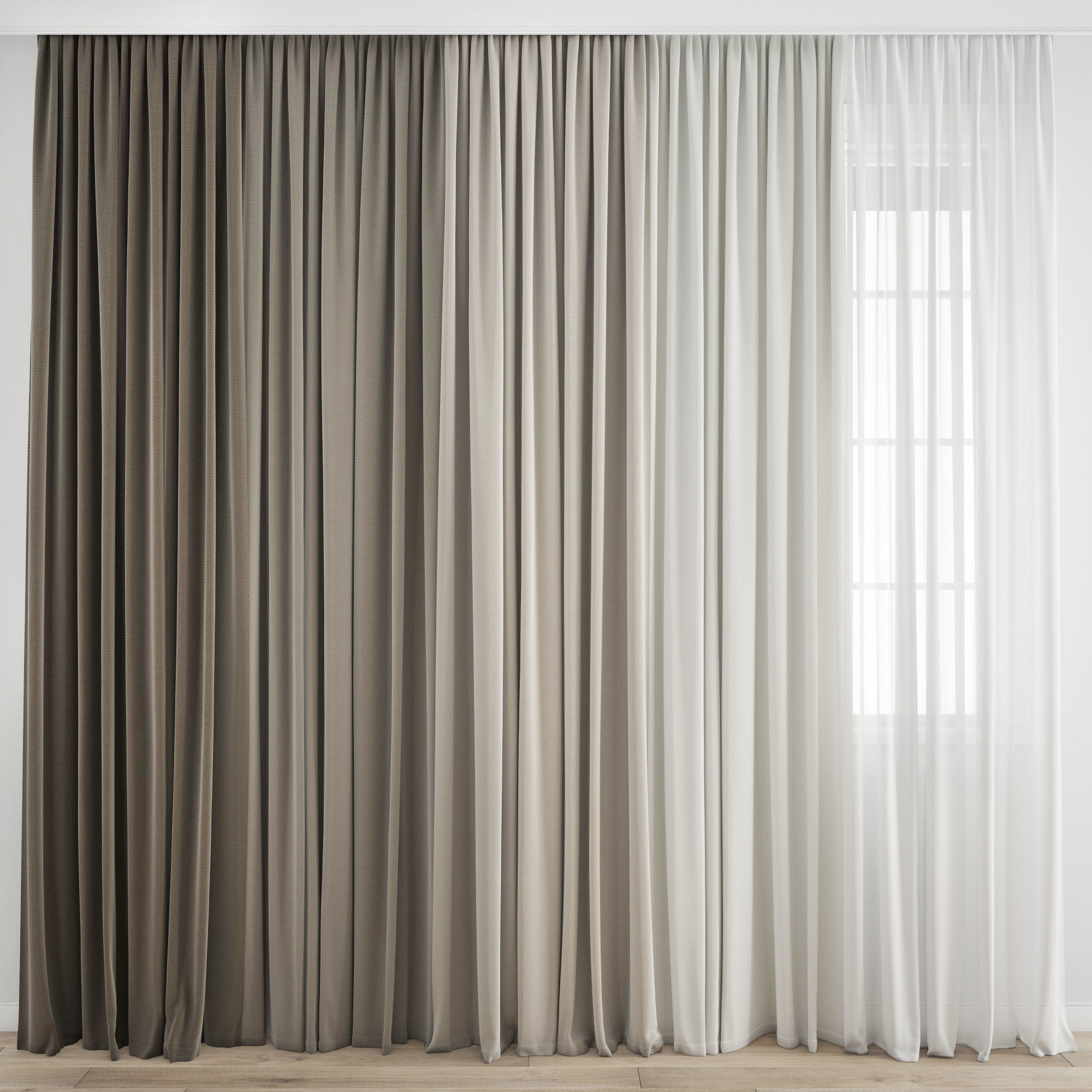Curtain 375 3D model_4